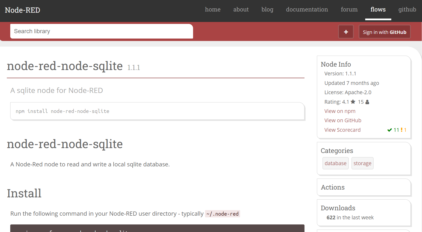 返答を意識しつつ function ノードと合わせて Node-RED SQLite で複数行を一括 INSERT するメモ