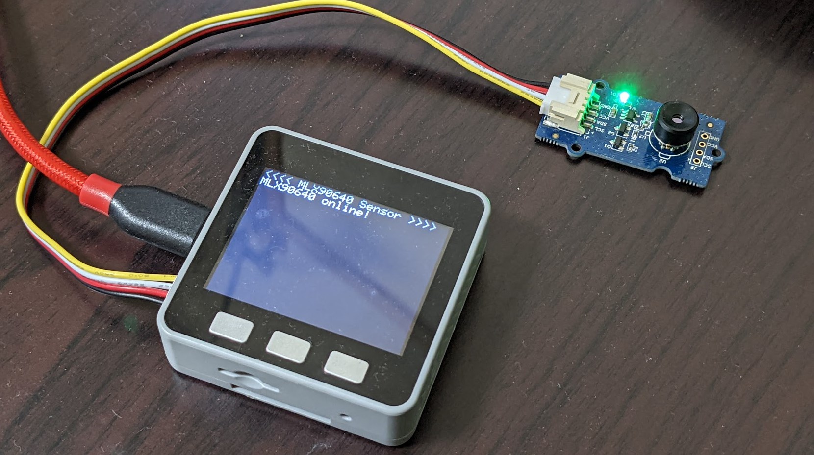 Grove 赤外線サーマルカメラ IRアレイ MLX90640 110度 を M5Stack で動かしたメモ のサムネイル