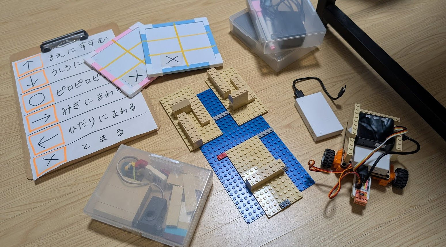 息子の参観日で IoT と生成 AI でホワイトボードの矢印でゆるメカトロ操作の体験する仕掛けを見せてきました のサムネイル